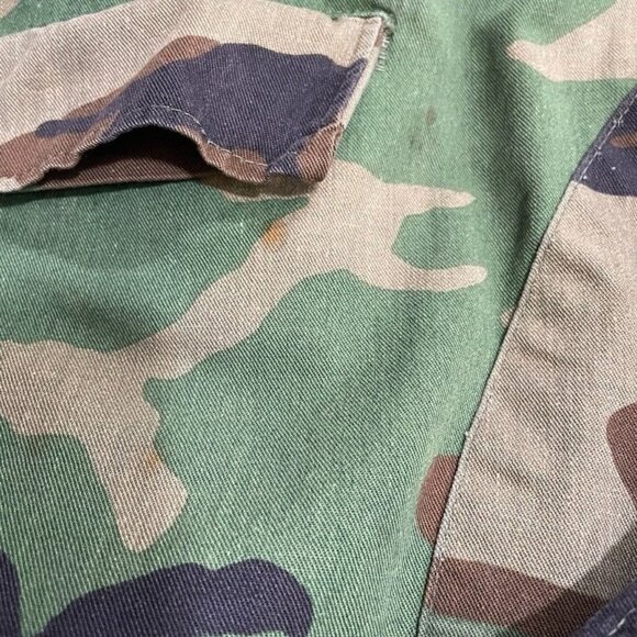 Vintage Military Woodland Camo Cargo Pants Army Combat Y2K Tactical Grunge - Picture 13 of 13